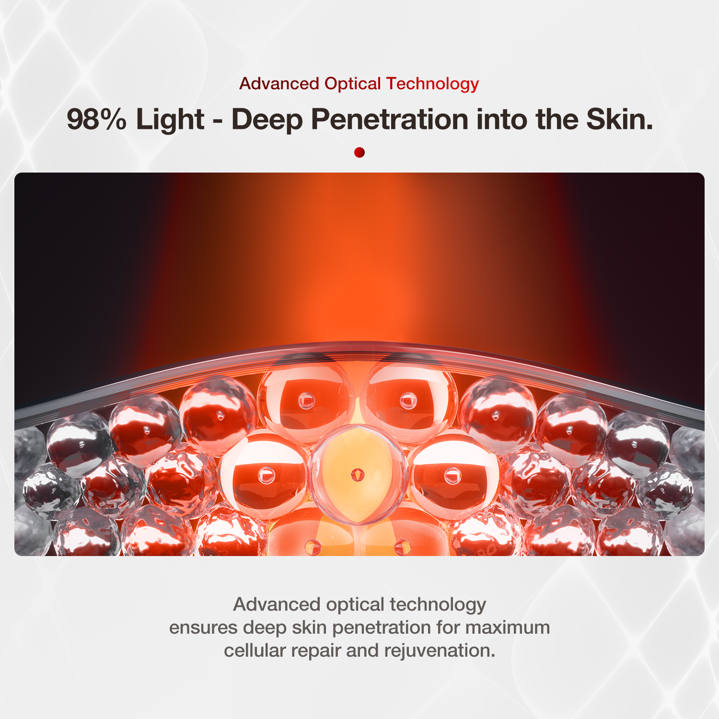 SKINOVA Red LED Light Therapy Face Mask