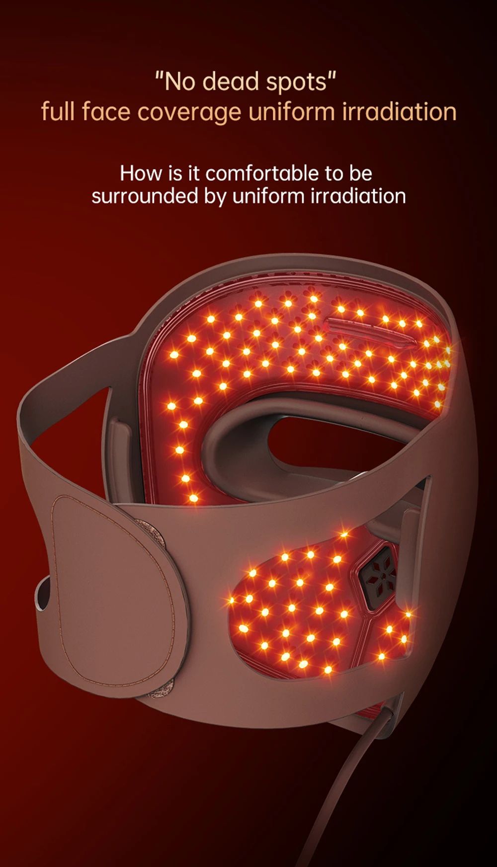 SKINOVA Red LED Light Therapy Face Mask