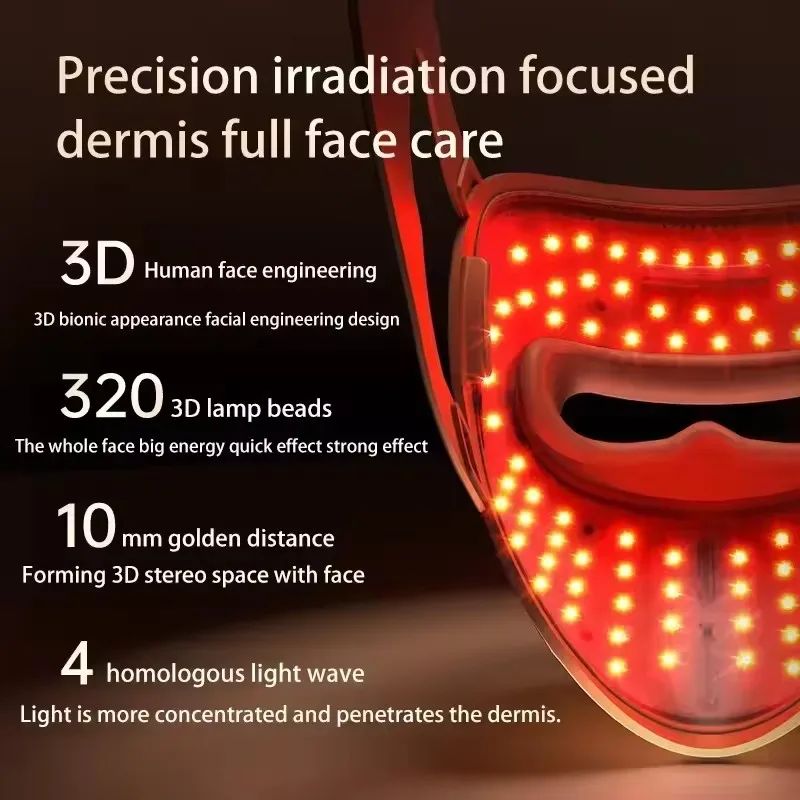 SKINOVA Red LED Light Therapy Face Mask