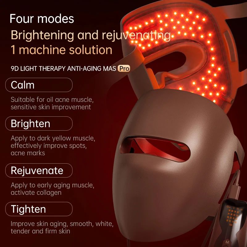 SKINOVA Red LED Light Therapy Face Mask