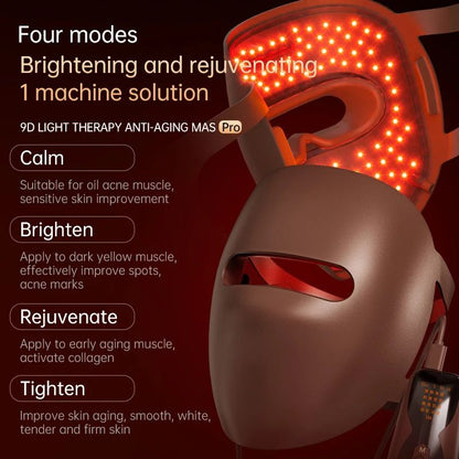SKINOVA Red LED Light Therapy Face Mask