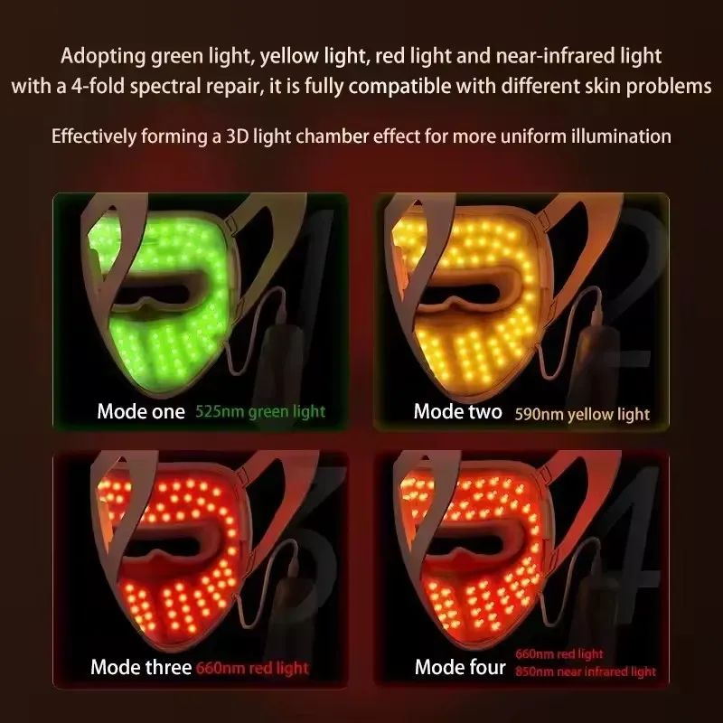 SKINOVA Red LED Light Therapy Face Mask
