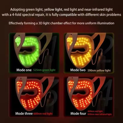 SKINOVA Red LED Light Therapy Face Mask