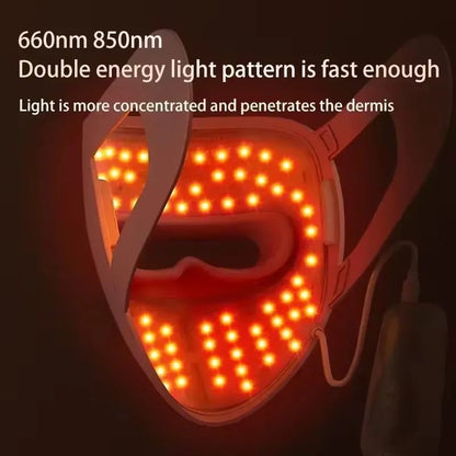 SKINOVA Red LED Light Therapy Face Mask